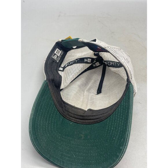 New era genuine merchandise ball cap Oakland picture mesh green white READ - Picture 14 of 14